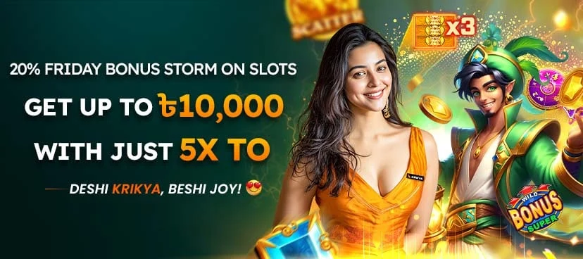 Krikya 20% Friday Bonus Storm promotion banner